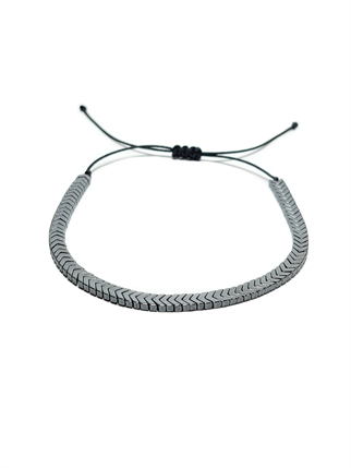 Doğaltaş BileklikLFNSS25DIB112350087-GABRIEL-STANDARTJANTİ LFN6 mm Hematit Doğaltaş ip örme asansör kapama bileklik
