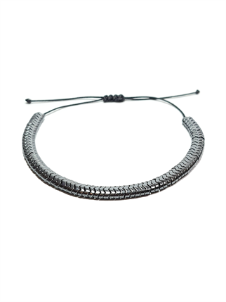 Doğaltaş BileklikLFNSS25DIB112350088-PAUL-STANDARTJANTİ LFN6 mm Hematit Doğaltaş ip örme asansör kapama bileklik 
