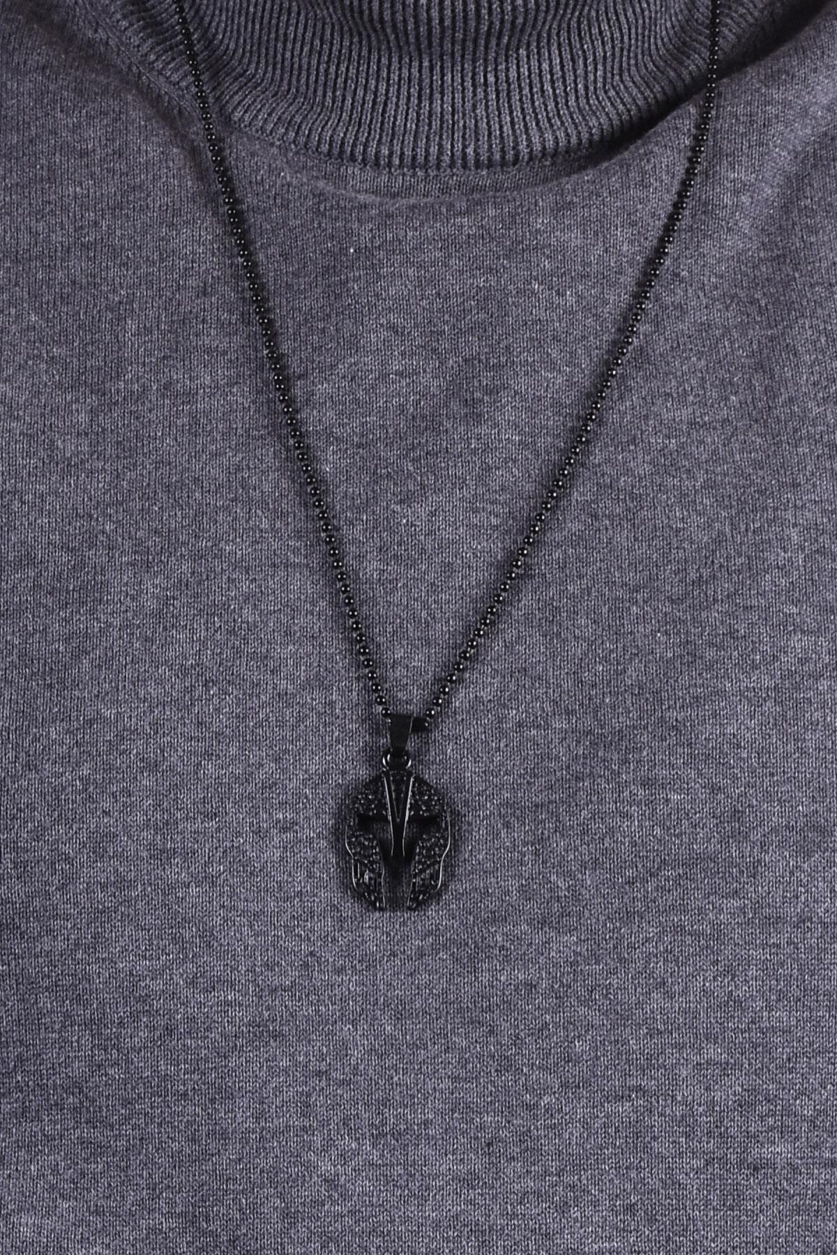 KolyeJKMA20014 JANTİ KOLYE MİĞFER YÜZÜ FİGÜRLÜJanti