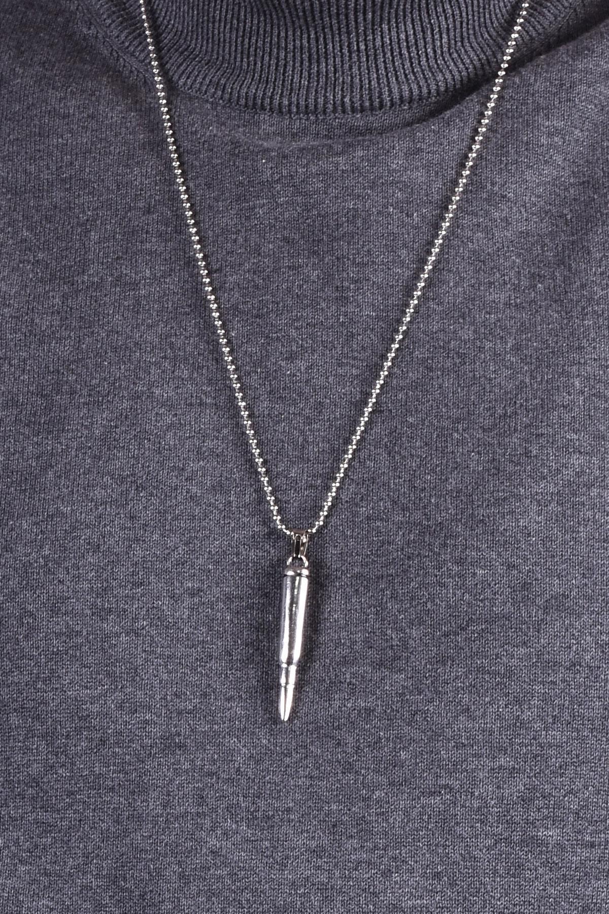 KolyeJKMA20017 JANTİ KOLYE GÜMÜŞ RENK KURŞUN FİGÜRLÜJanti