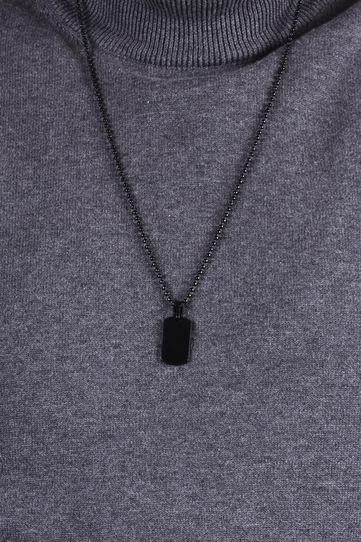 KolyeJKMA20049 JANTİ SİYAH RENK KÜÇÜK TABLET FİGÜRLÜJanti