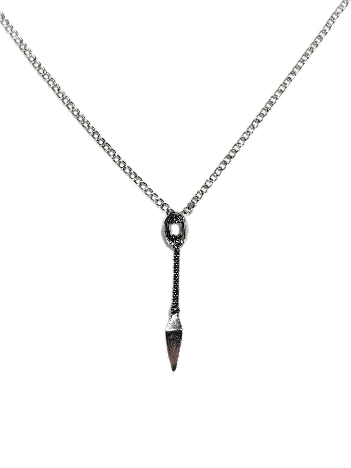 KolyeJTAW23BİK1104 OK MIZRAK UCU FİGÜRLÜ BİJUTERİ KOLYEJanti