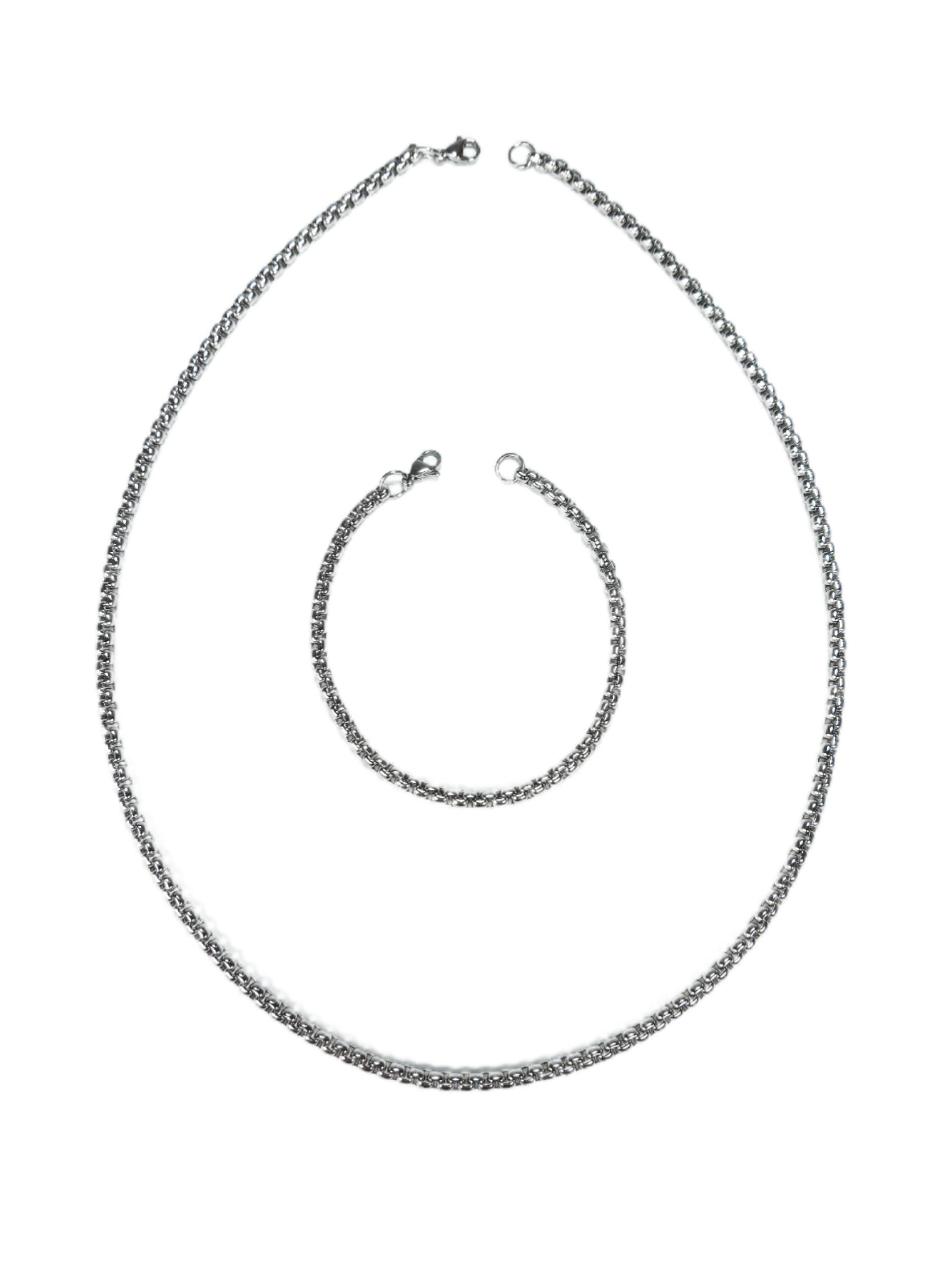 Çelik KolyeJTAW23ÇKB1074 ÇELİK KOLYE ve BİLEKLİK KOMBİN ZEUS MODEL PASLANMAZ RENK ATMAZ GARANTİLİJanti