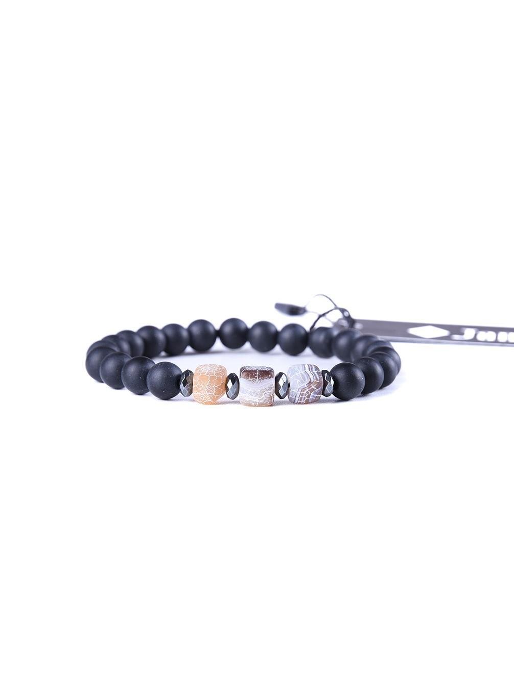 BileklikJTAW23DOB1208 AKİK HEMATİT ONYX DOĞALTAŞ BİLEKLİKJanti