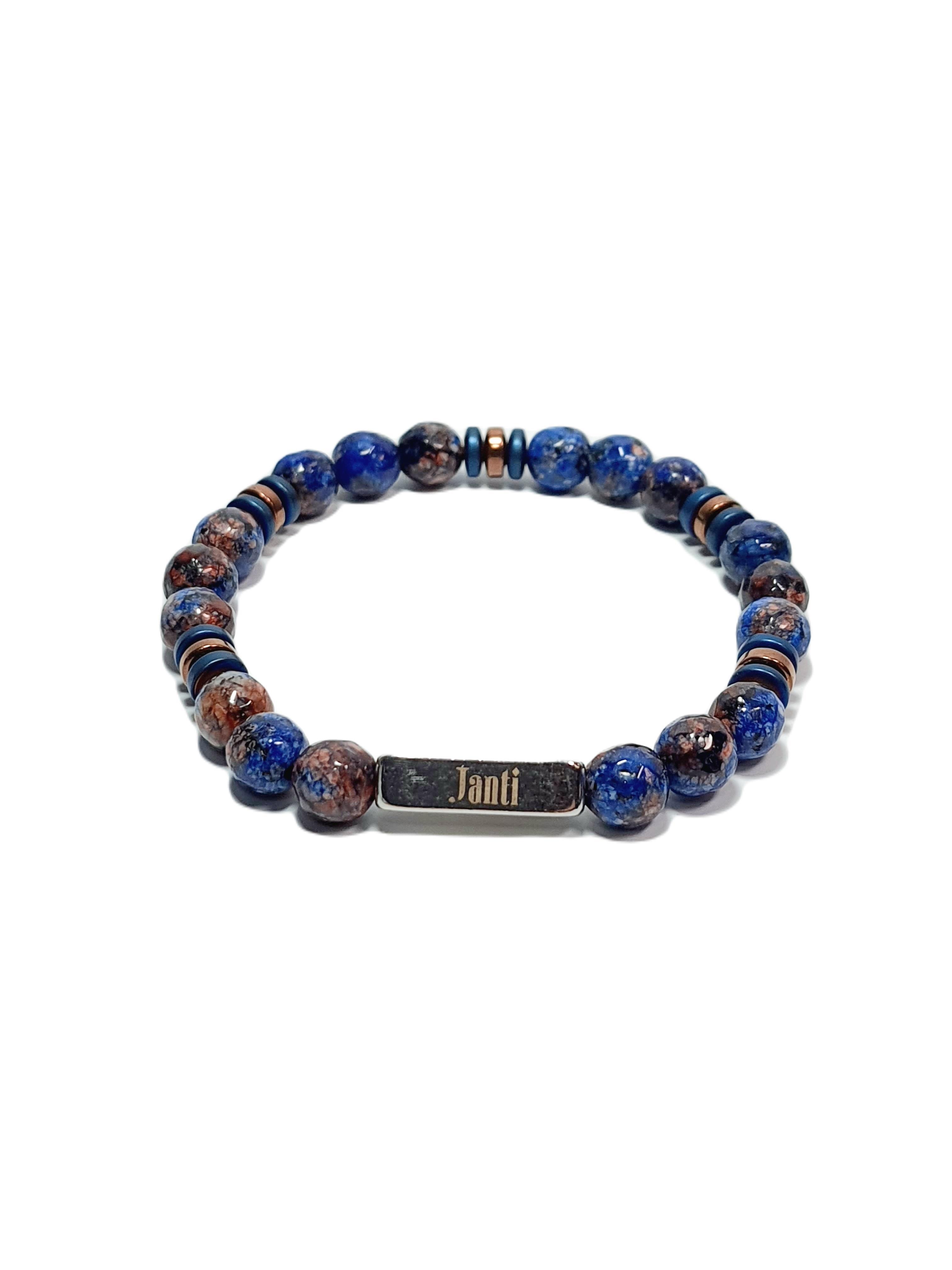 BileklikJTAW23DOB1290 JANTİ BİLEKLİK ORİJİNAL FASET KESİM CEYT HEMATİT DOĞALTAŞ GARANTİLİ FATURALIJanti