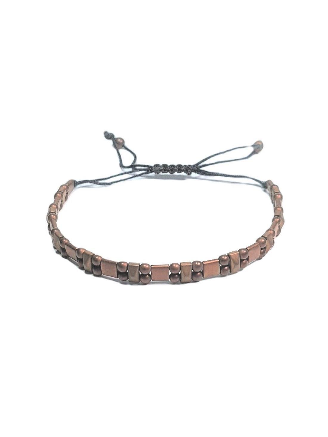 BileklikORİJİNAL HAKİKİ HEMATİT DOĞALTAŞ BİLEKLİK ÖRME İP ASANSÖRLÜ UNISEX GARANTİLİ RENK ATMAZ SOLMAZJanti