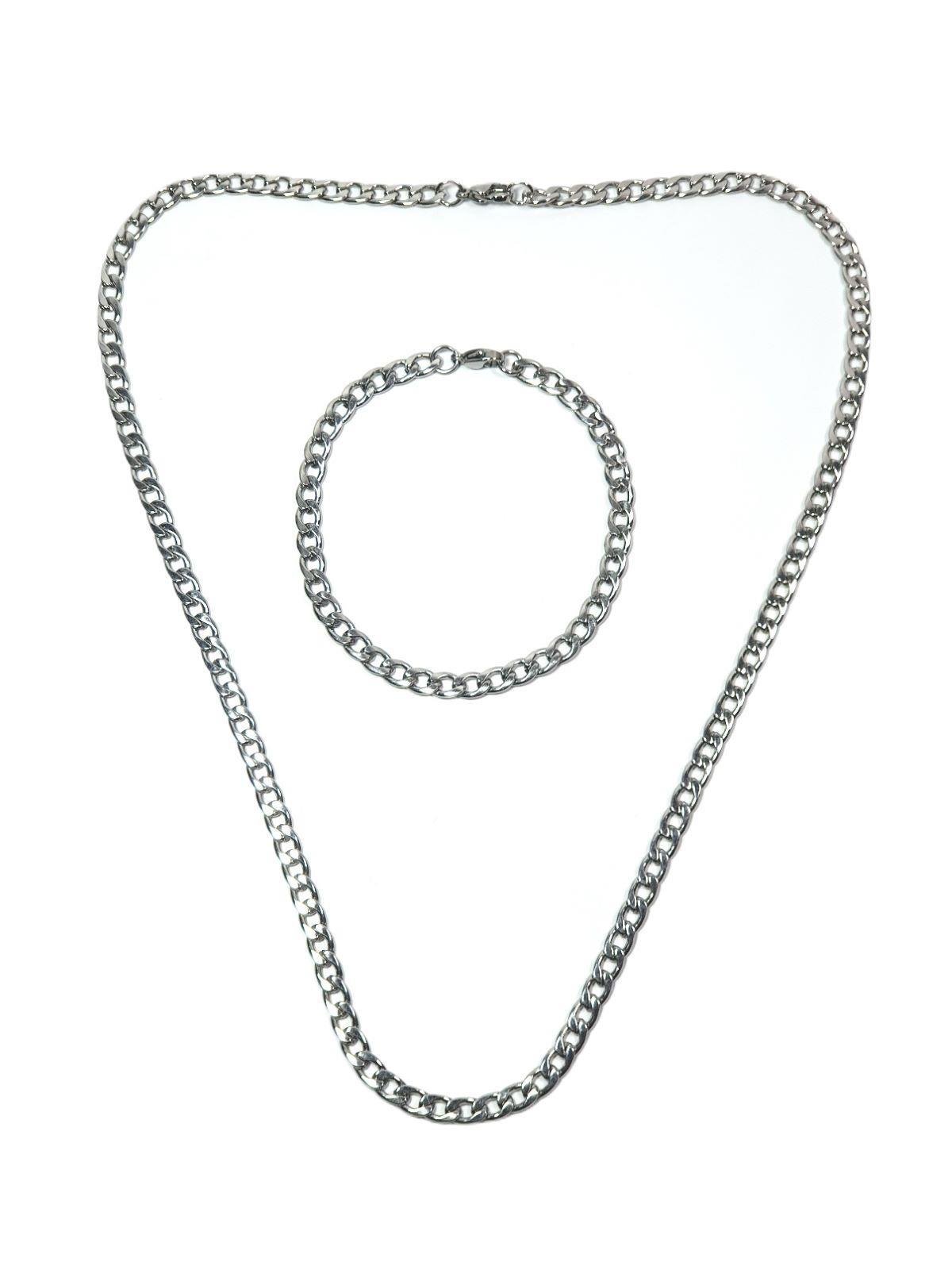 Çelik KolyeJTAW24ÇKB1400 JANTİ ERKEK KOLYE BİLEKLİK KOMBİN PASLANMAZ ÇELİK 316L GURMET ZİNCİR TASARIM GARANTİLİJanti