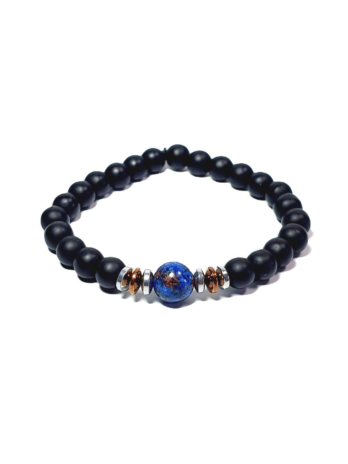 BileklikJTAW24DOB1354 JANTİ BİLEKLİK ORİJİNAL CEYT HEMATİT ONYX DOĞALTAŞ 10 MM ve 8 MMJanti