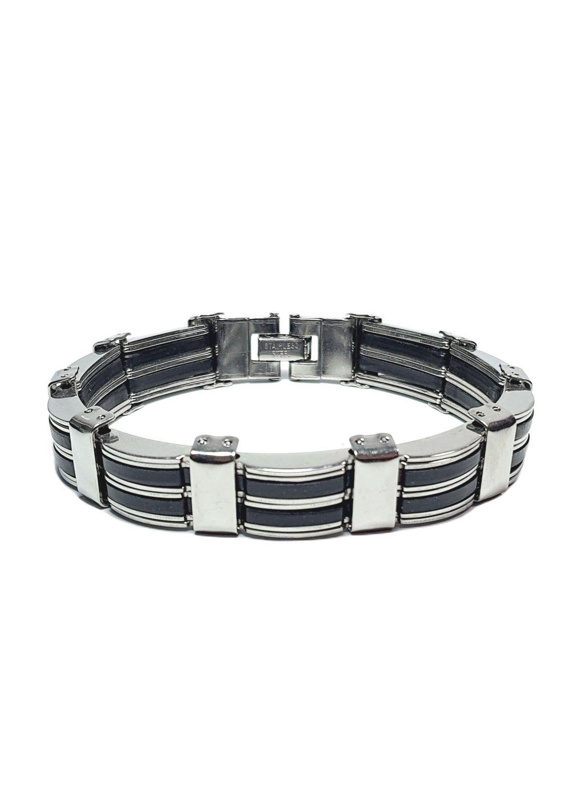 BileklikJTAW24DOB1374 JANTİ ERKEK BİLEKLİK PASLANMAZ ÇELİK 316L GÜMÜŞ GRİ KUTULU GARANTİLİJanti