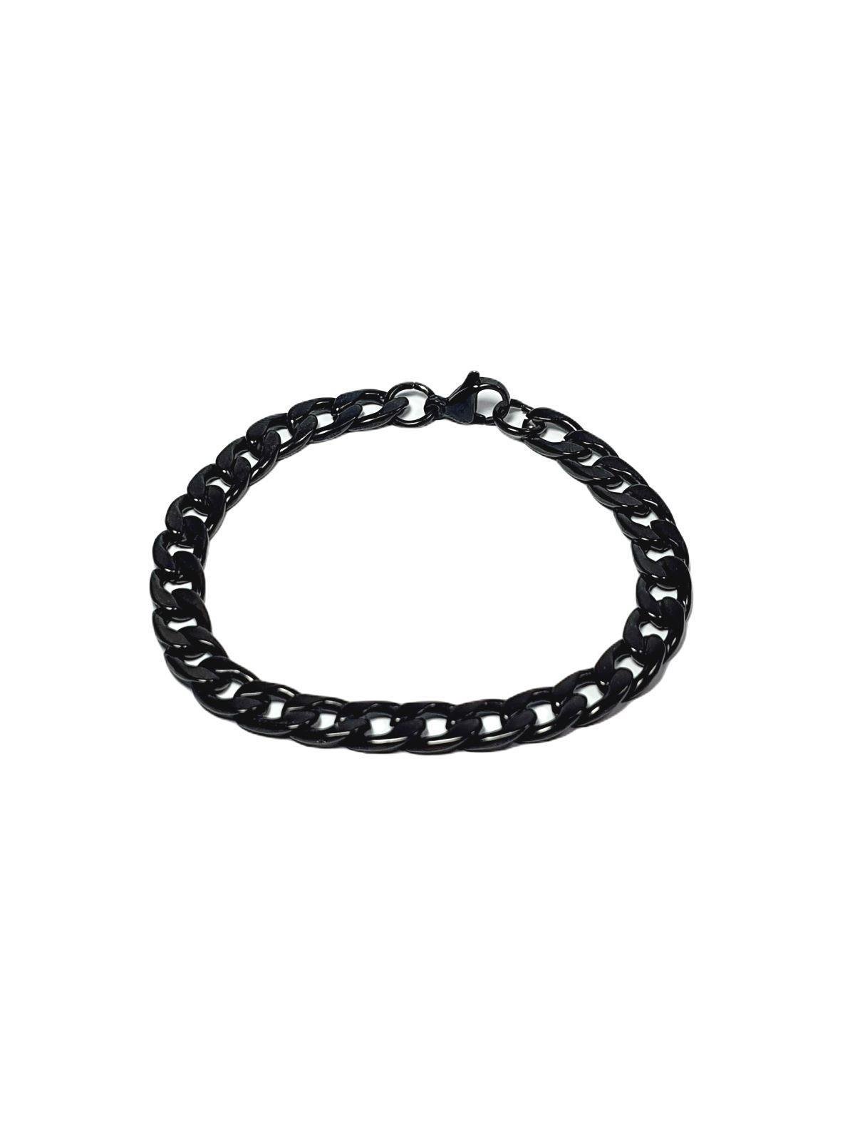 BileklikJTAW24DOB1375 JANTİ ERKEK BİLEKLİK PASLANMAZ ÇELİK 316L SİYAH GURMET DESEN TASARIM KUTULU GARANTİLİJanti