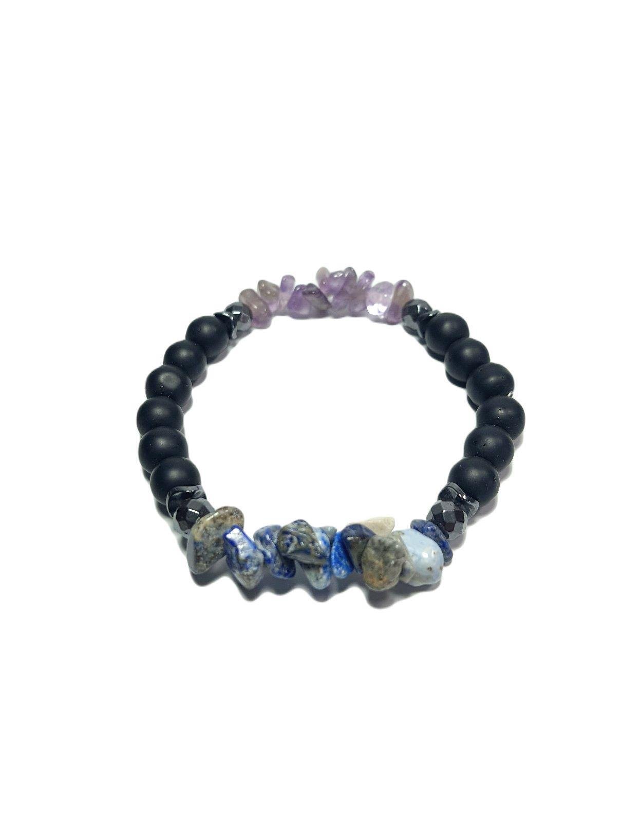 Doğaltaş BileklikJTAW24DOB1428 JANTİ DOĞALTAŞ BİLEKLİK - AMETİST - SODALİT - ONYX - HEMATİTJanti