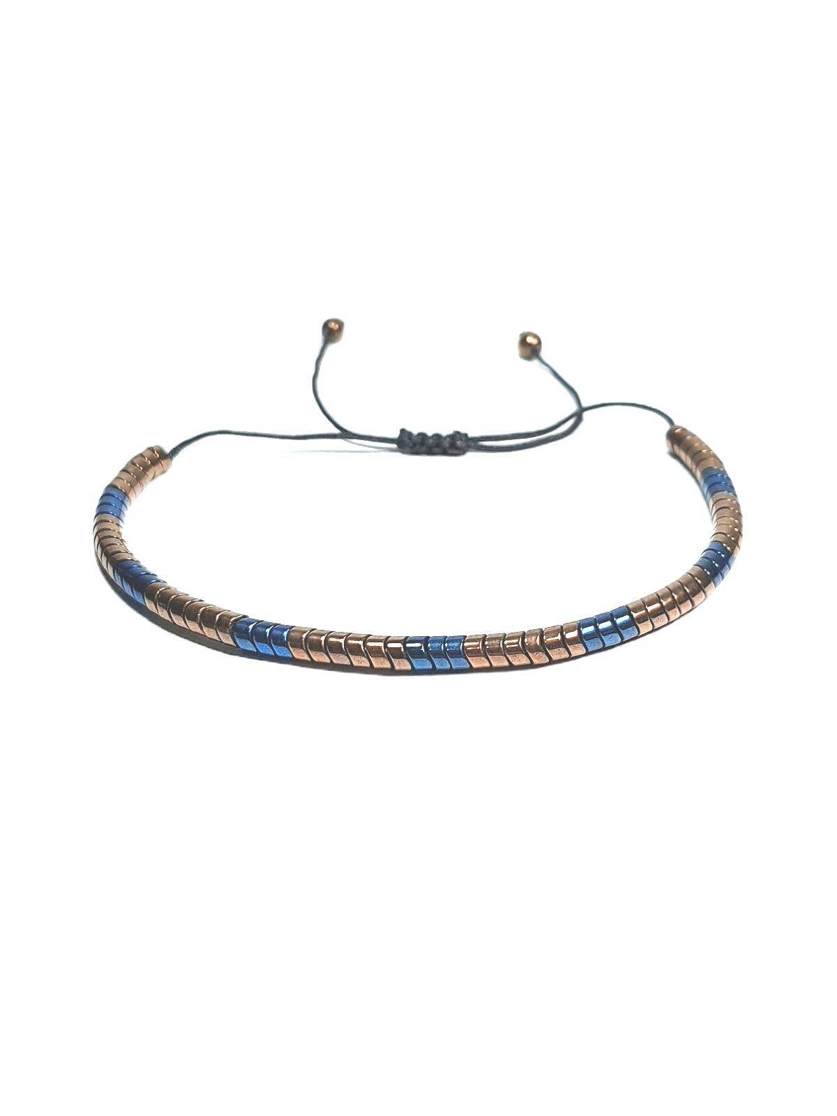 BileklikJTAW24HİB1384 JANTİ ERKEK BİLEKLİK ORİJİNAL HEMATİT DOĞALTAŞ ÖRME İP ASANSÖRLÜ KAPAMA GARANTİLİJanti