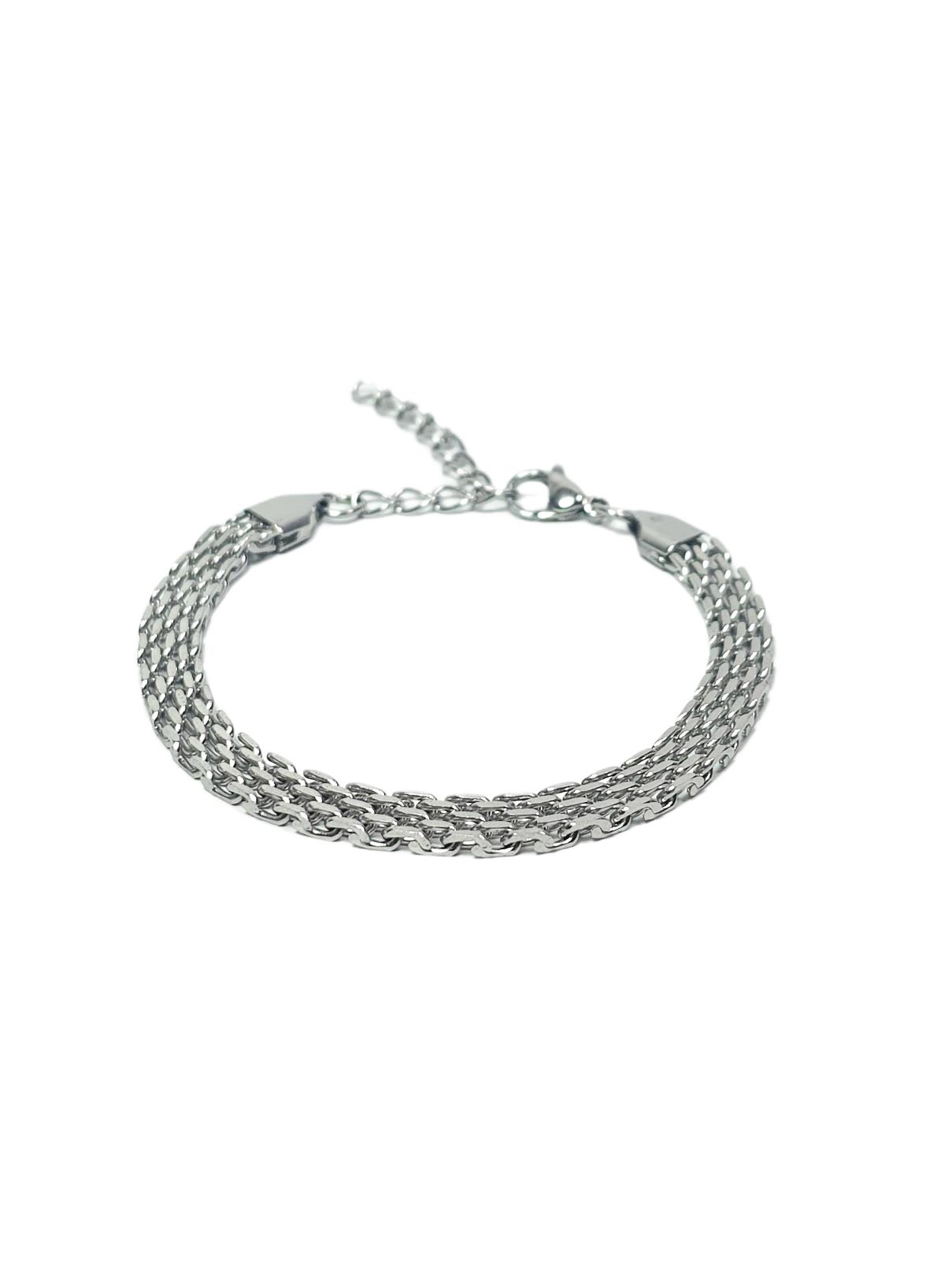 Çelik BileklikJTAW25BLK1653 PASLANMAZ ÇELİK LİDYA DESEN GÜMÜŞ GRİ 6 MM GENİŞLİK 2 MM YÜKSEKLİK 22 CM UZUNLUK KUTULU GÖNDERİM GARANTİLİ JANTİ BİLEKLİKJanti