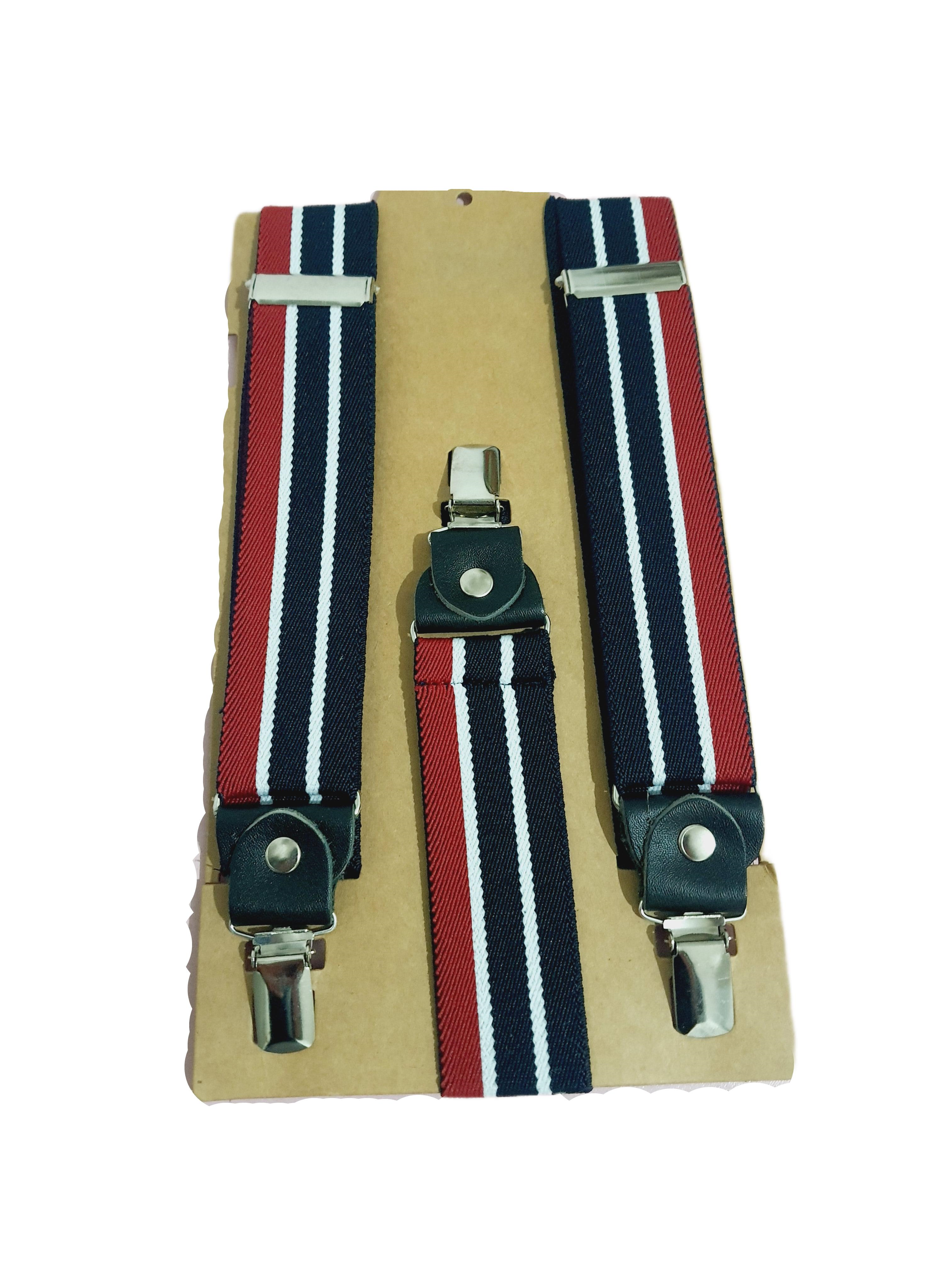 Pantolon AskısıJTAW25PAK1669 PANTOLON ASKISI KEMER KIRMIZI LACİVERT BEYAZ MARİN RENKLER ÇİZGİLİ JANTİ PANTOLON ASKISI KEMERJanti