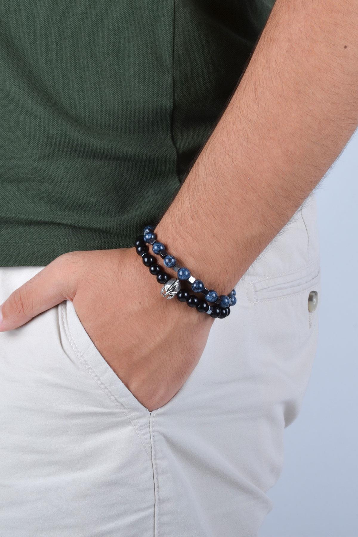 BileklikJTKB20025 JANTİ DOĞAL TAŞ KOMBİN BİLEKLİKJanti