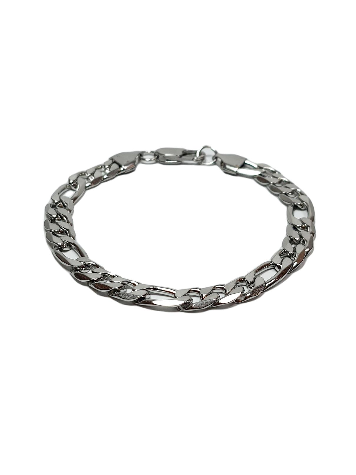 Çelik BileklikJTSS25ÇEB1475 FİGARO DESEN MODEL GÜMÜŞ GRİ RENK ZİNCİR PASLANMAZ RENK ATMAZ 316L JANTİ ÇELİK BİLEKLİKJantideri bileklik, bileklik, erkek bileklik, hediye bileklik, janti bileklik, babalar günü, sevgililer günü, yılbaşı, öğretmenler günü, çelik bileklik, doğaltaş bileklik,