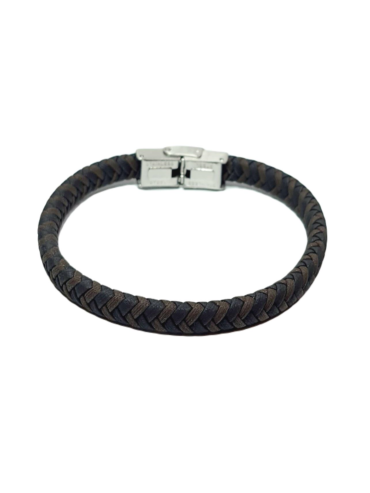 Deri BileklikJTSS25DEB1505 SAÇ ÖRGÜ ÇELİK KAPAMA KAHVERENGİ - SİYAH JANTİ DERİ BİLEKLİKJantihakiki deri bileklik, bileklik, erkek bileklik, hediye bileklik, janti bileklik, babalar günü, sevgililer günü, yılbaşı, öğretmenler günü, suni deri, özel günlere hediye, erkek hediye