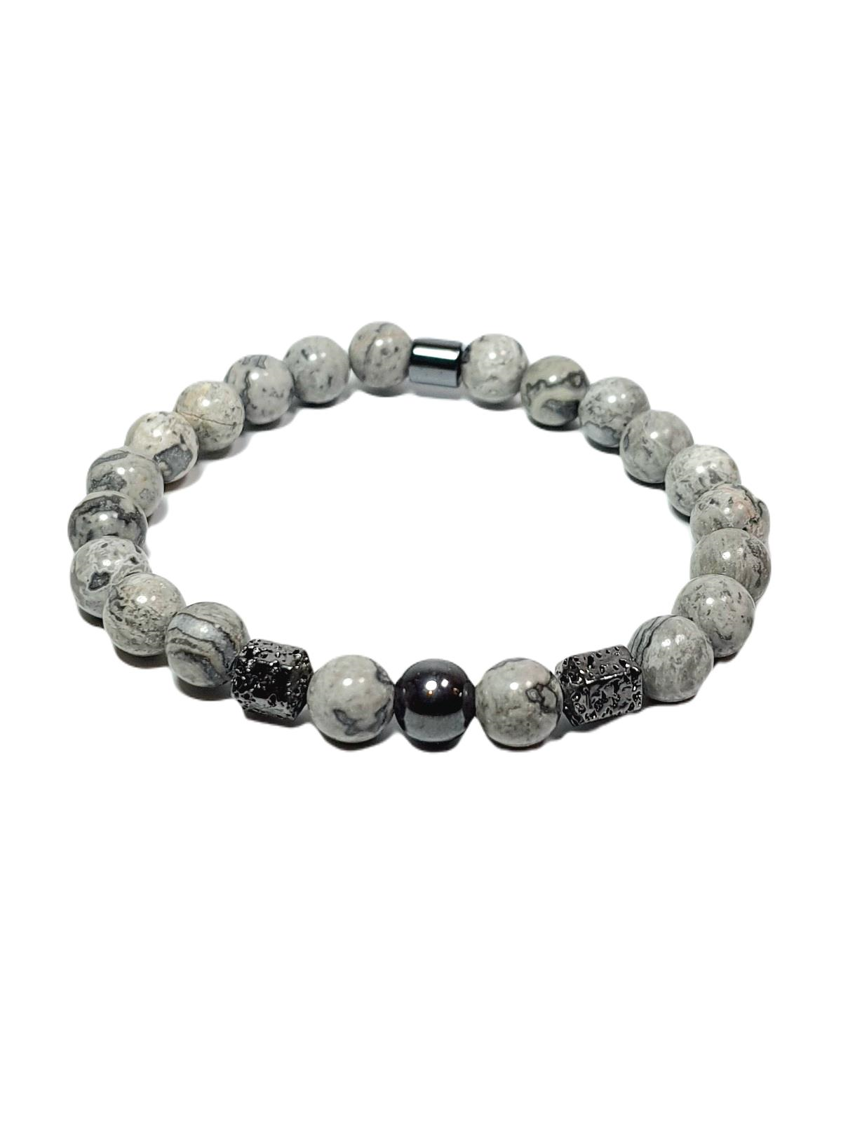 Doğaltaş BileklikJTSS25DOB1508 JASPER LAV HEMATİT GRİ JANTİ DOĞALTAŞ BİLEKLİKJantidoğaltaş bileklik, bileklik, erkek bileklik, hediye bileklik, janti bileklik, babalar günü, sevgililer günü, yılbaşı, öğretmenler günü, suni deri, özel günlere hediye, erkek hediye