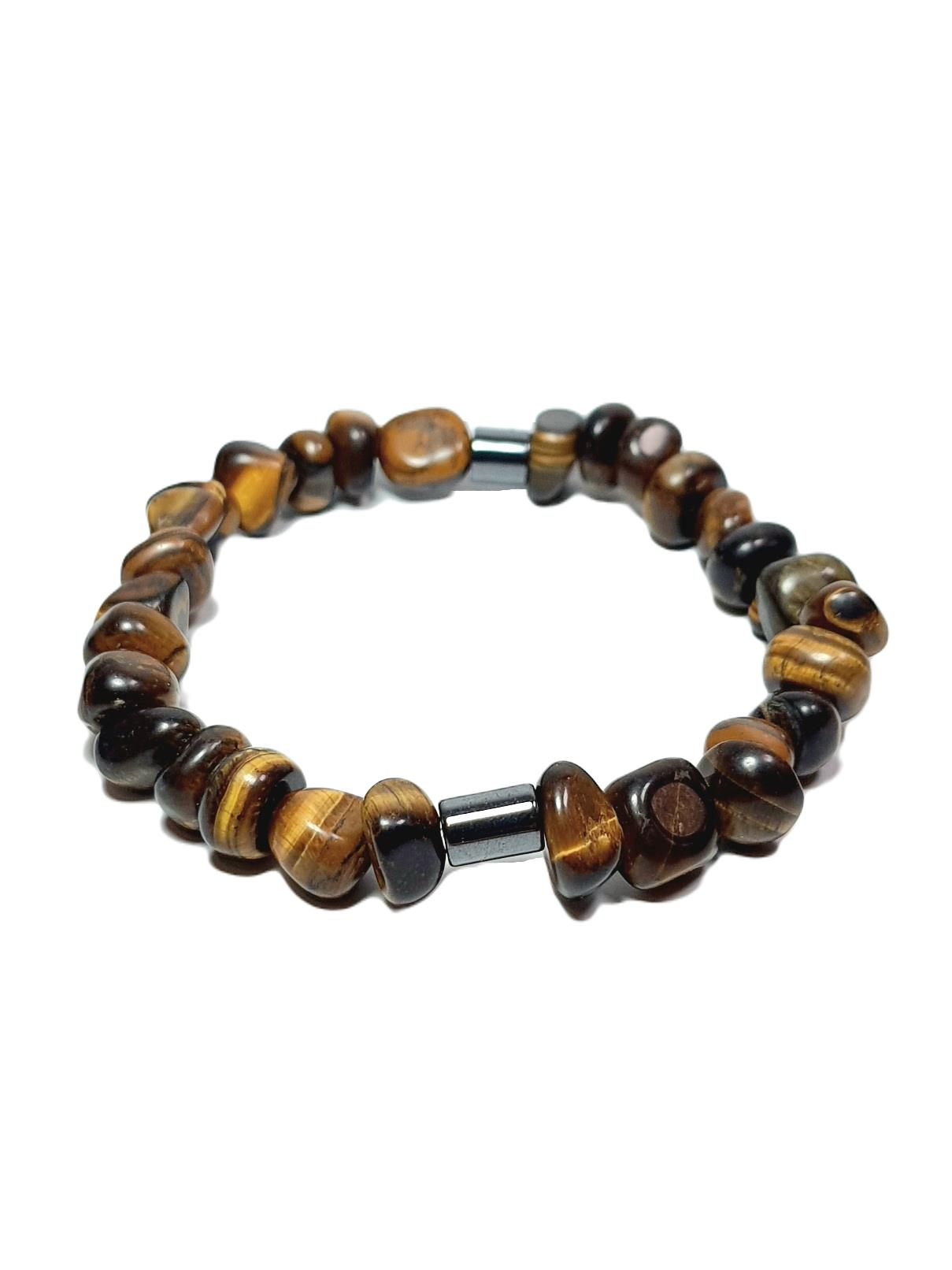 Doğaltaş BileklikJTSS25DOB1515 KAPLANGÖZÜ HEMATİT KAHVERENGİ JANTİ DOĞALTAŞ BİLEKLİKJanti