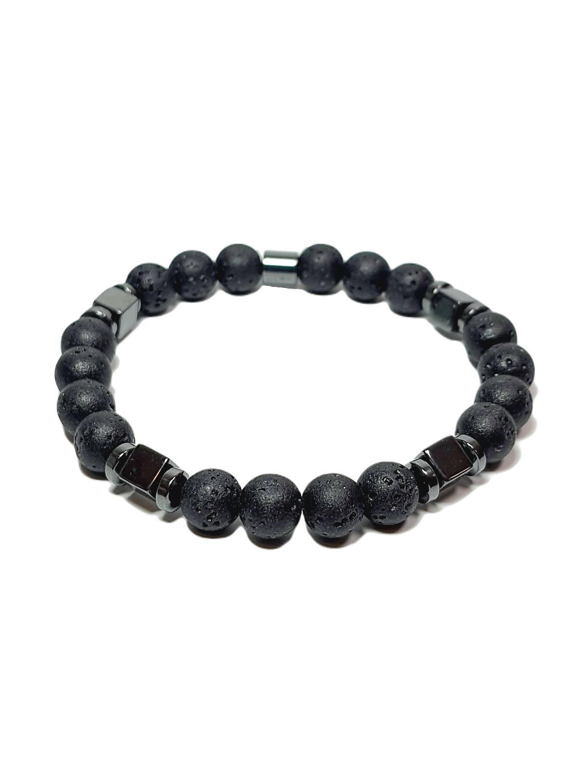 Doğaltaş BileklikJTSS25DOB1520 LAV HEMATİT SİYAH JANTİ DOĞALTAŞ BİLEKLİKJanti