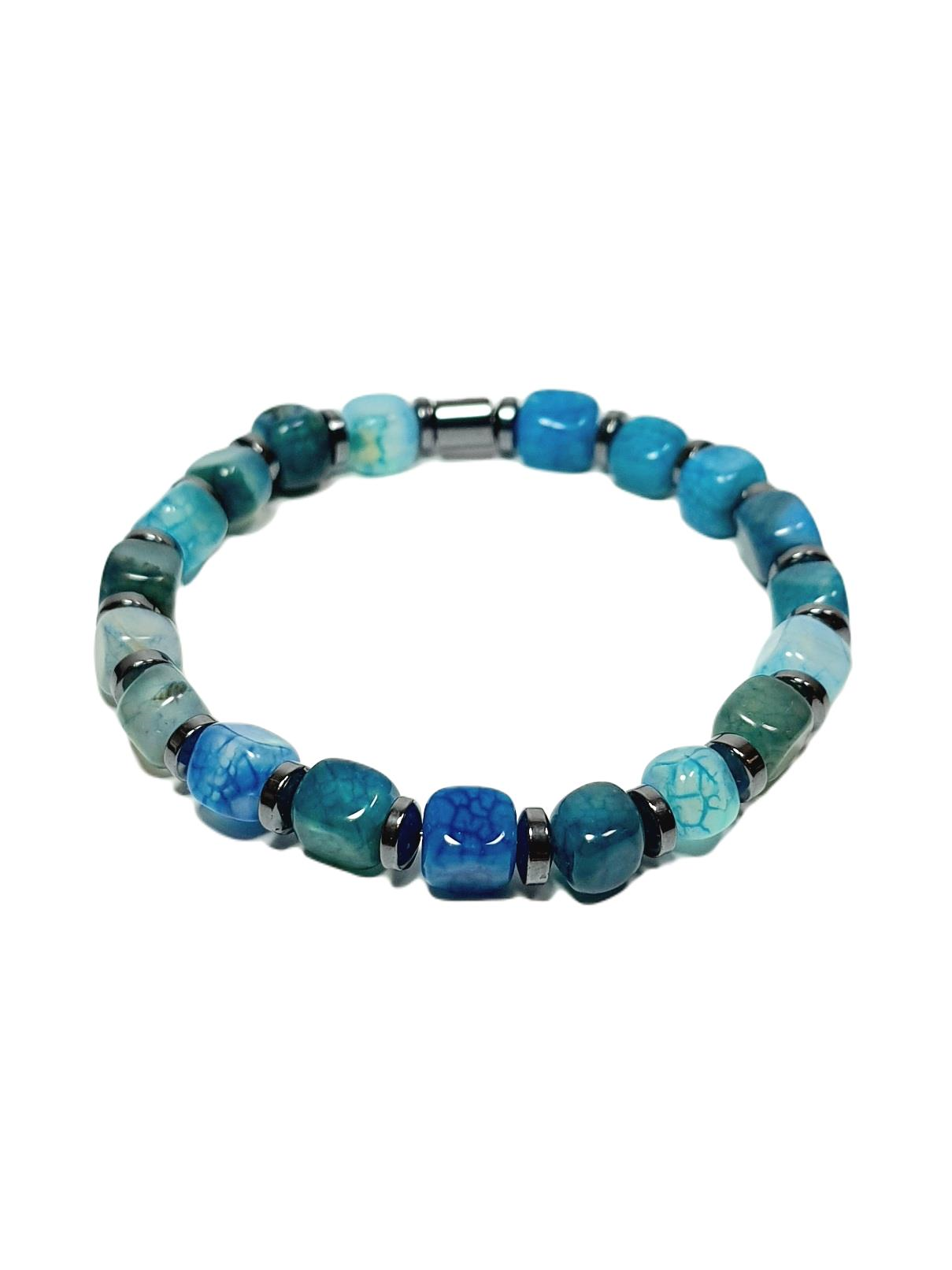 Doğaltaş BileklikJTSS25DOB1534 AKİK HEMATİT MAVİ JANTİ DOĞALTAŞ BİLEKLİKJanti