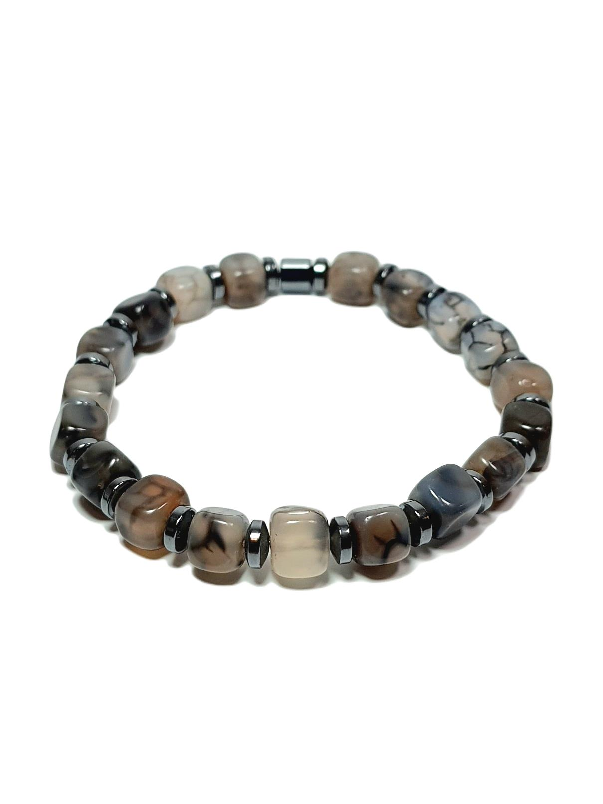 Doğaltaş BileklikJTSS25DOB1535 AKİK HEMATİT ANTRASİT JANTİ DOĞALTAŞ BİLEKLİKJanti