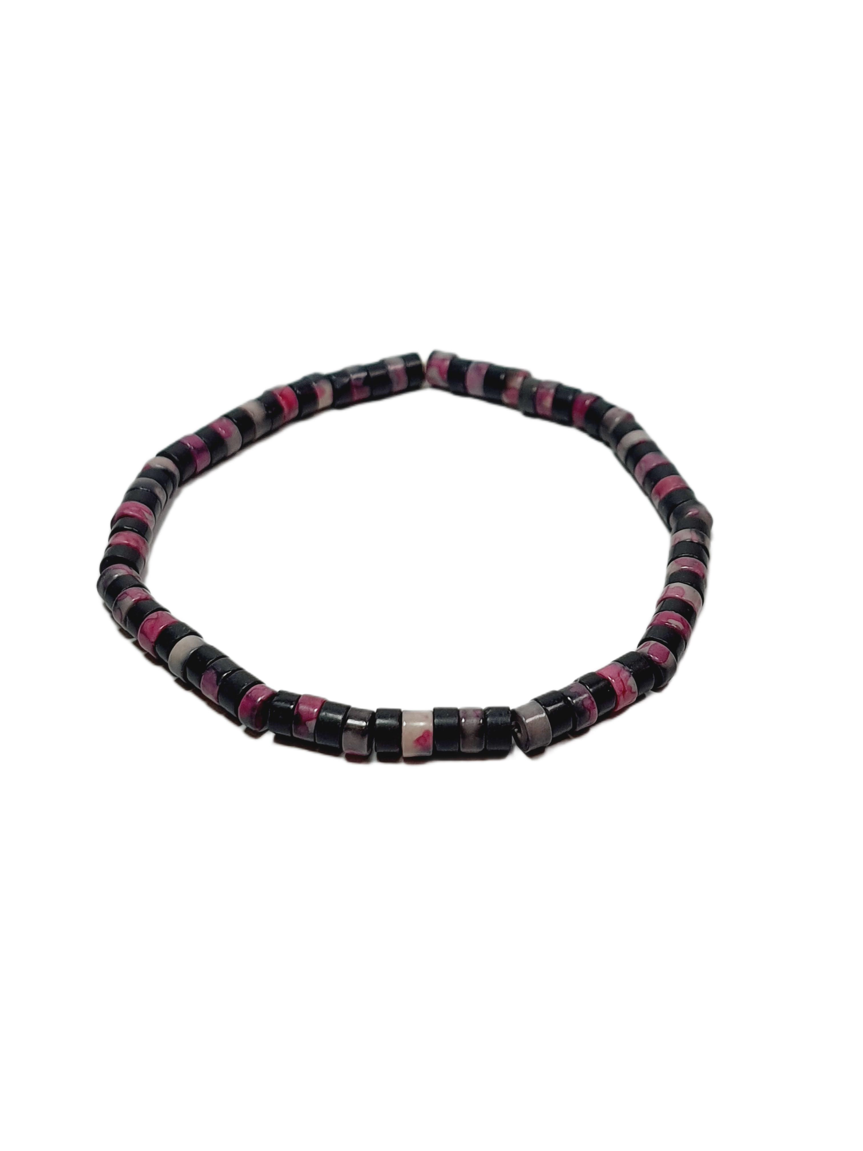 Doğaltaş BileklikJTSS26BLK1694 VARASİT ONYX DİSK DOĞALTAŞ ESNEK 4 MM JANTİ BİLEKLİKJanti