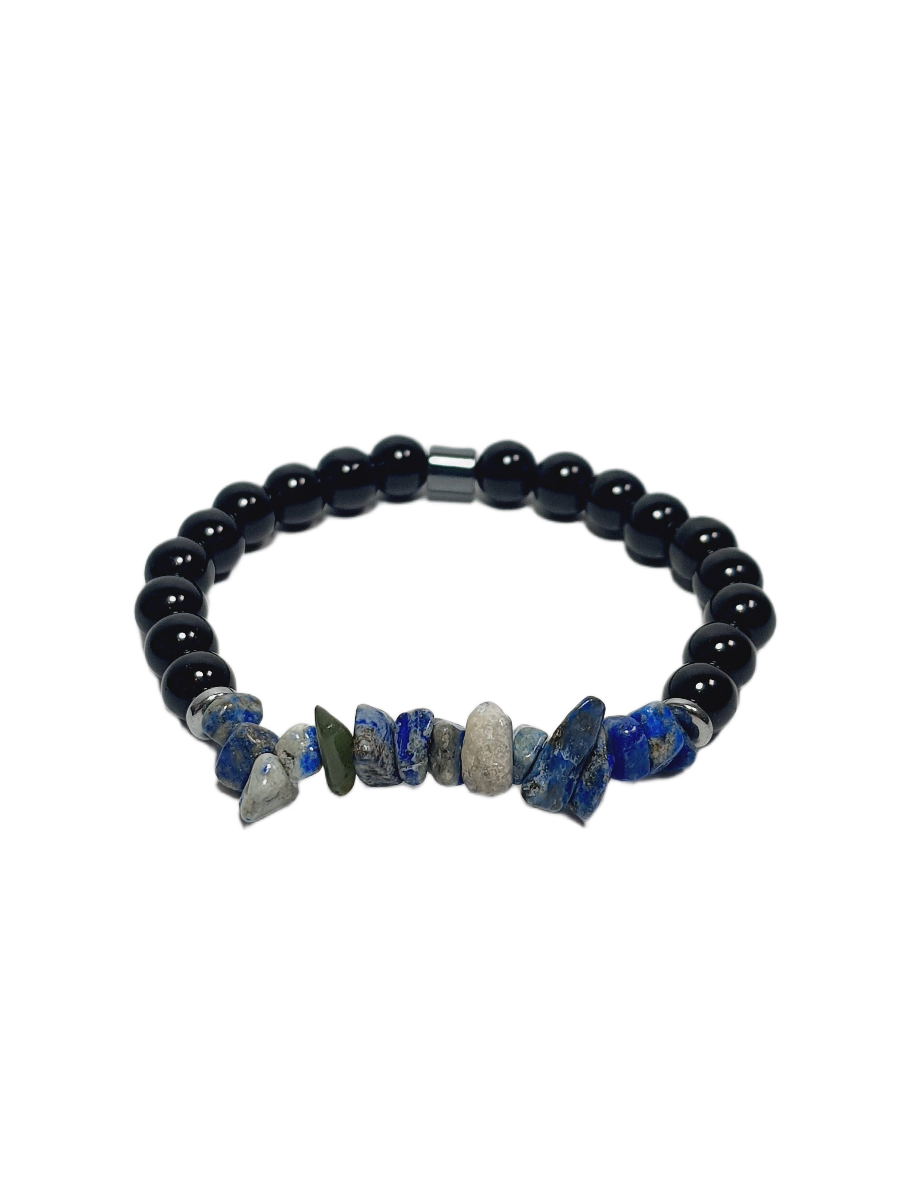 Doğaltaş BileklikJTSS26BLK1820 KÜP DAMARLI AKİK HEMATİT DOĞALTAŞ KAHVERENGİ 8 MM GARANTİLİ ESNEK JANTİ BİLEKLİKJanti