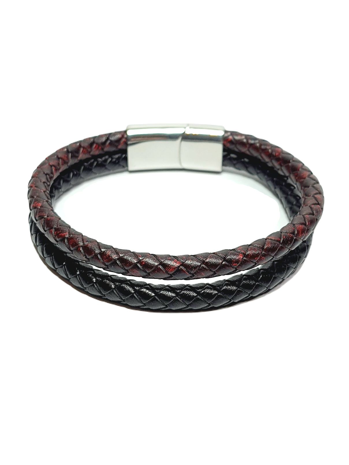 Deri BileklikLFNSS25DCB112350118-THOMAS-STANDARTJANTİ LFN12 mm Hakiki Deri ve Suni Deri Krom kaplama mıknatıs kapama bileklik