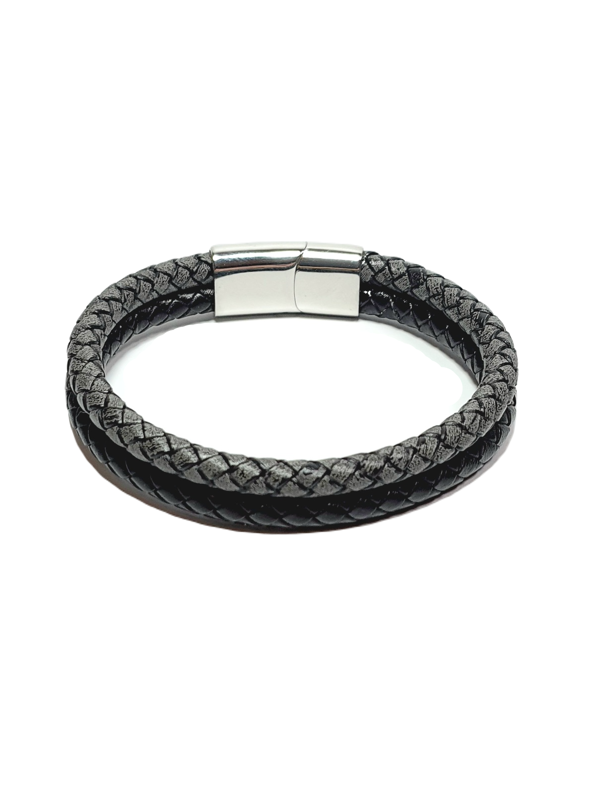 Deri BileklikLFNSS25DCB112350119-THOMAS2-STANDARTJANTİ LFN12 mm Hakiki Deri ve Suni Deri Krom kaplama mıknatıs kapama bileklik