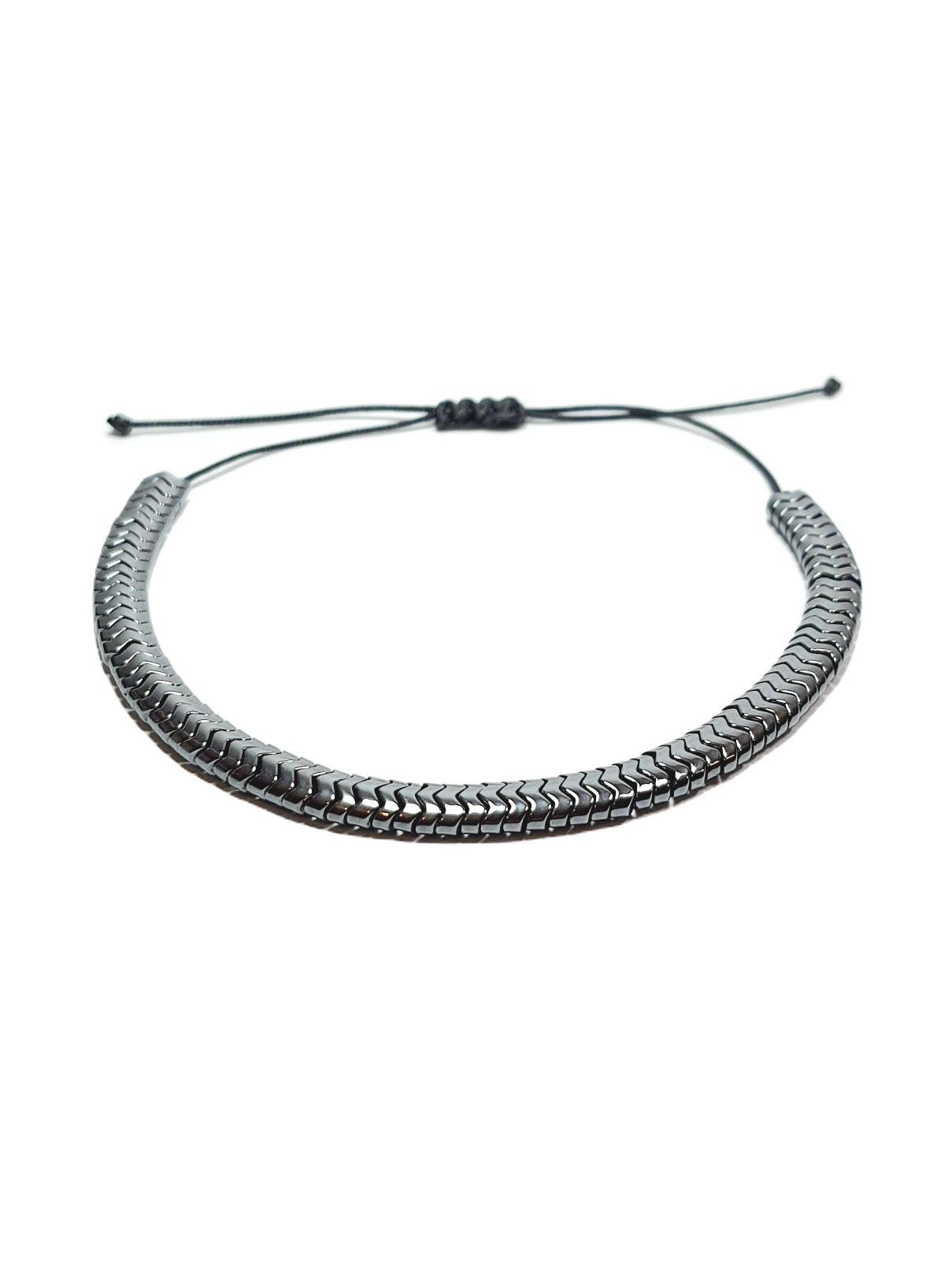 Doğaltaş BileklikLFNSS25DIB112350088-PAUL-STANDARTJANTİ LFN6 mm Hematit Doğaltaş ip örme asansör kapama bileklik 