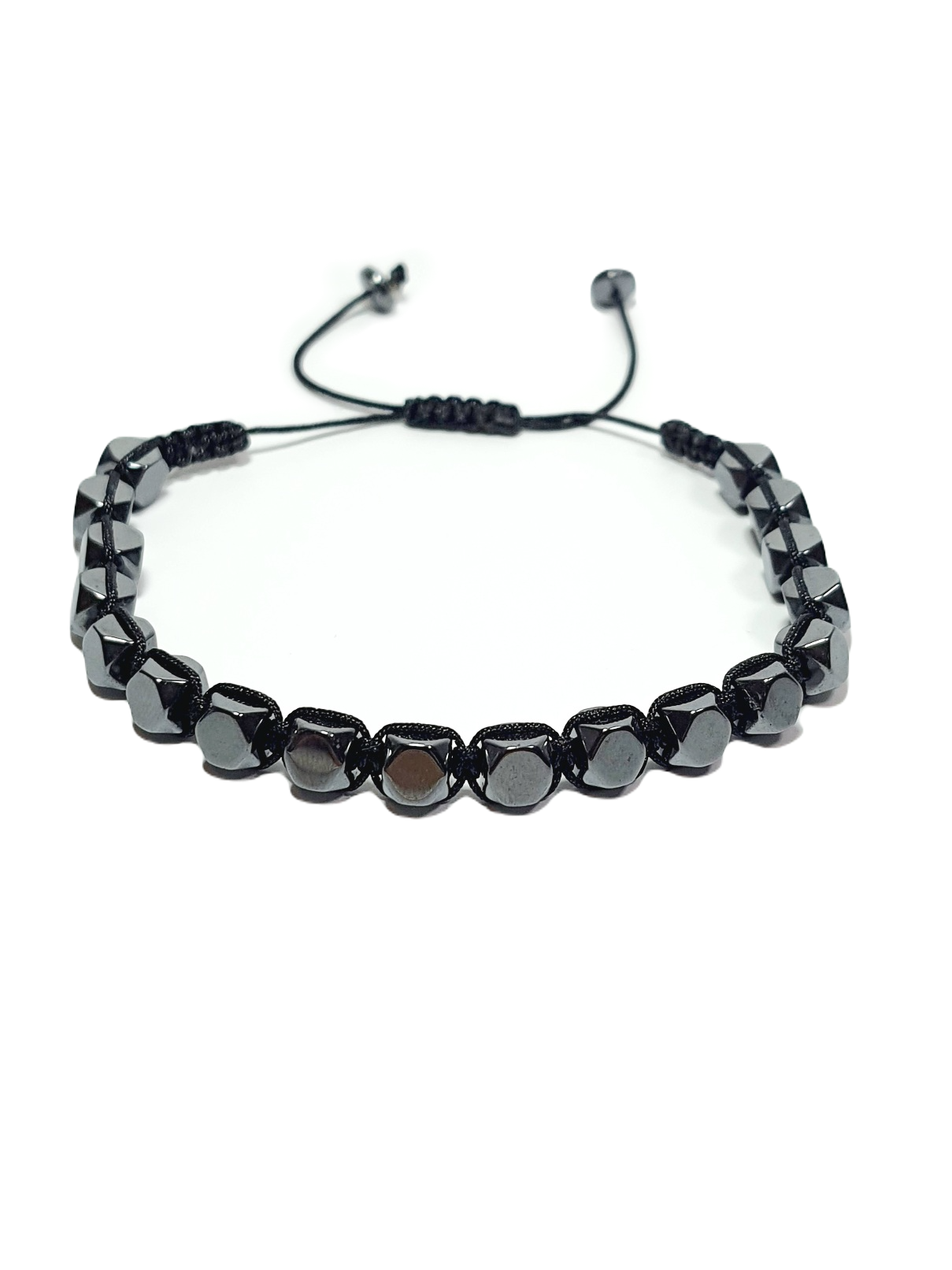 Doğaltaş BileklikLFNSS25DIB112350093-GALE-STANDARTJANTİ LFN6 mm Hematit Doğaltaş ip örme asansör kapama bileklik