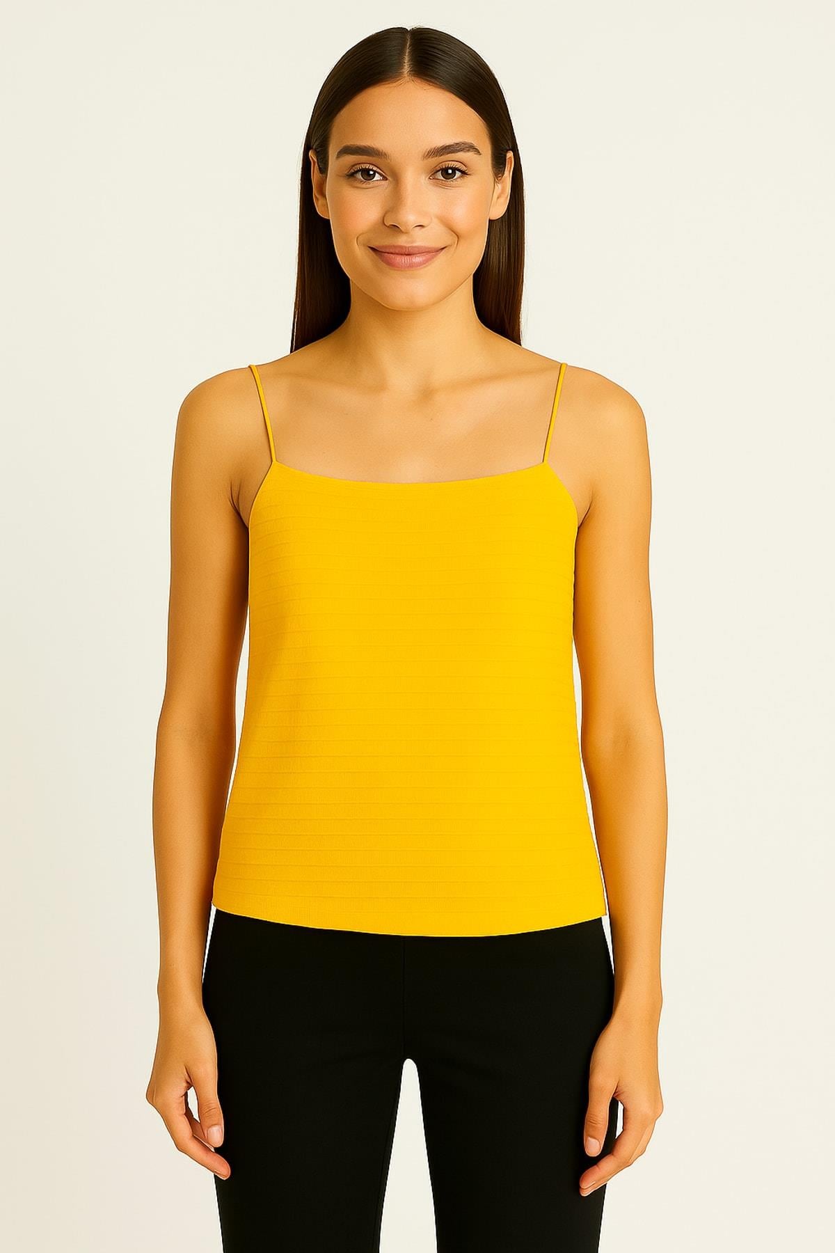 IPEKYOL Sarı Askılı Bluz