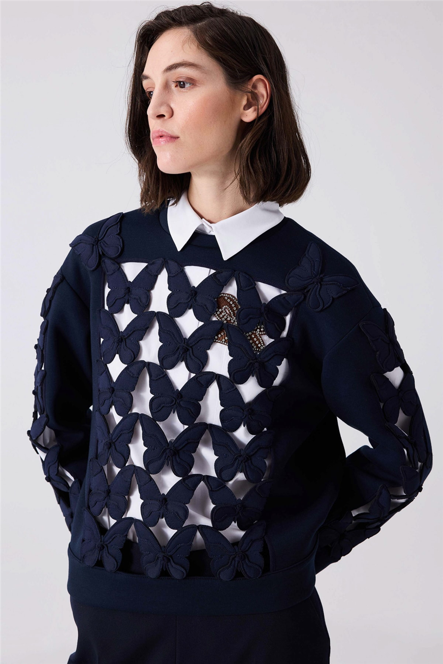 MACHKA LACIVERT 91011 / SWEATSHIRT