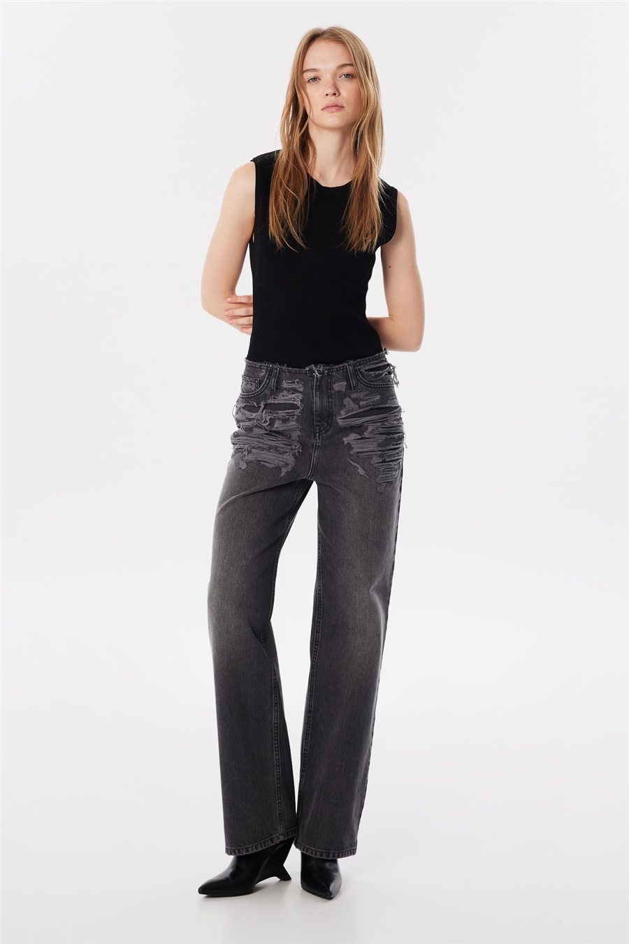 TWIST ANTRASIT 18015 / JEAN PANTOLON