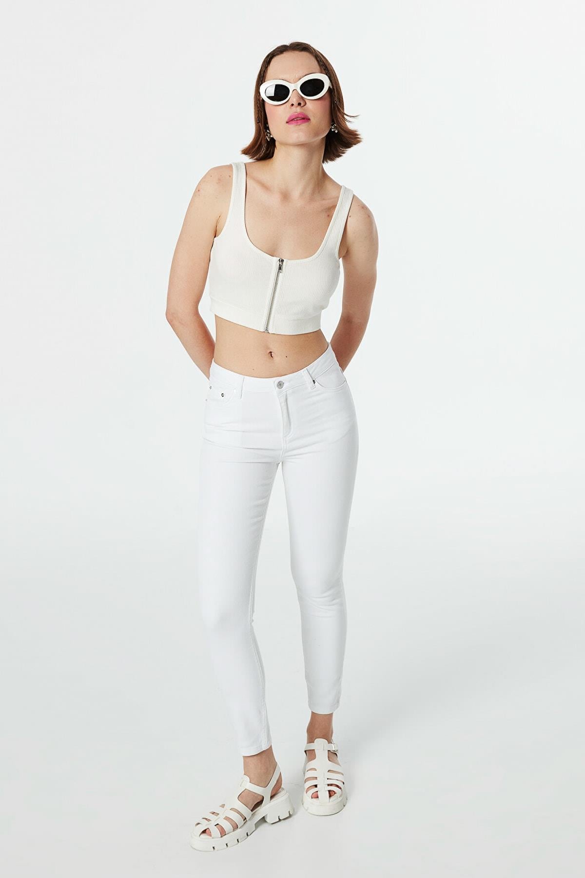 TWIST BEYAZ 18009 / JEAN PANTOLON
