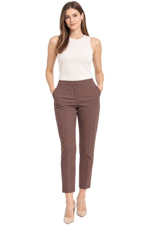 IPEKYOL Kahve Cigarette Fit Pantolon