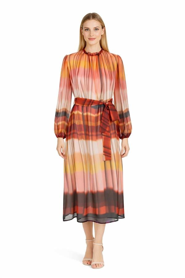 IPEKYOL Kırmızı Colorblock Elbise 