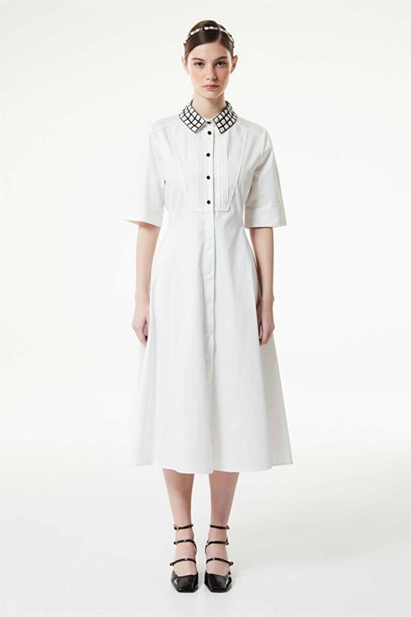 MACHKA BEYAZ 02043 / ELBISE