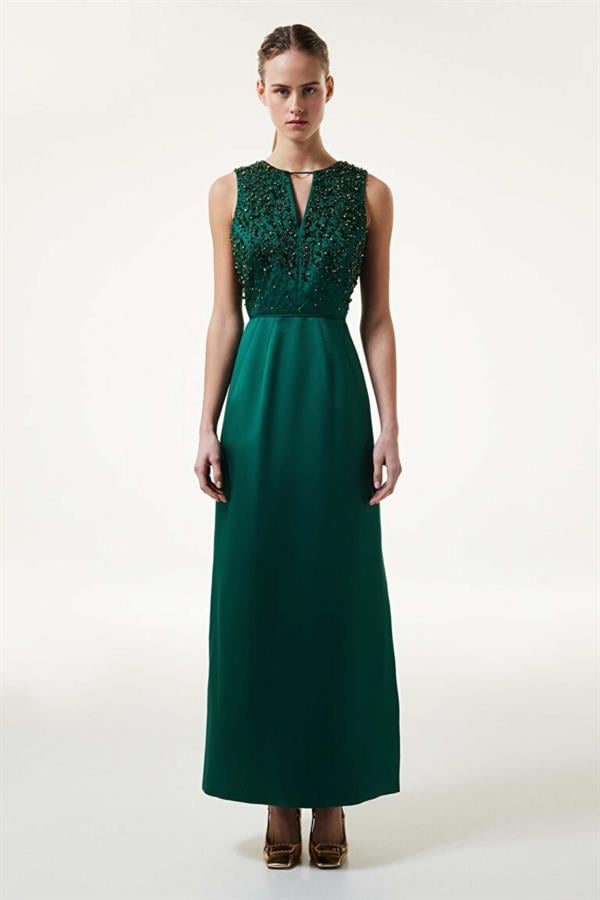 MACHKA YESIL 02232 / ELBISE