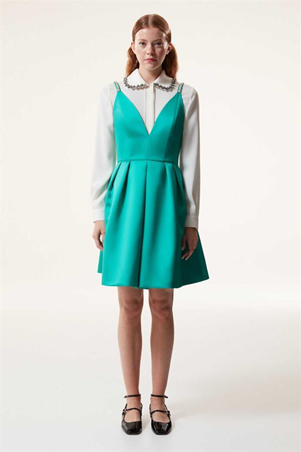 MACHKA YESIL 02275 / ELBISE