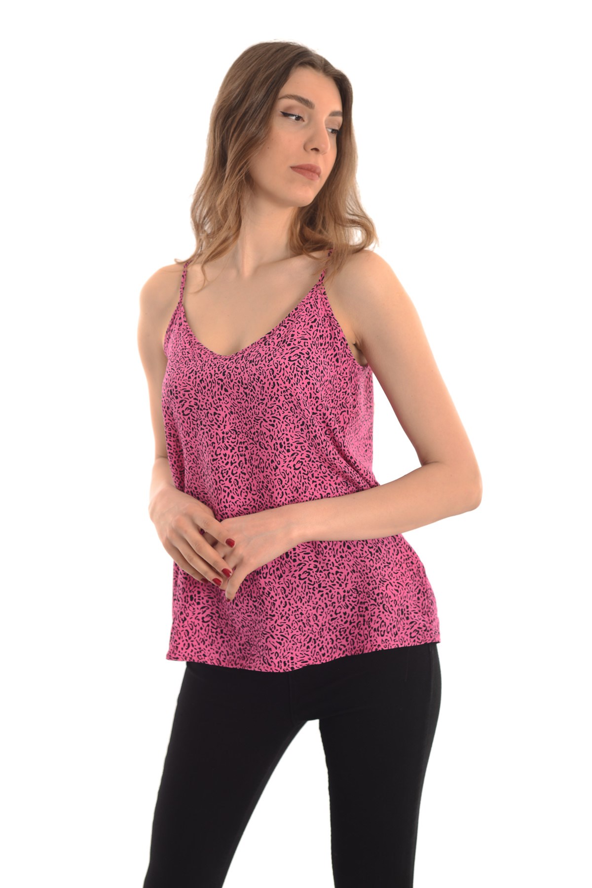 61030 / ASKILI BLUZ PEMBE