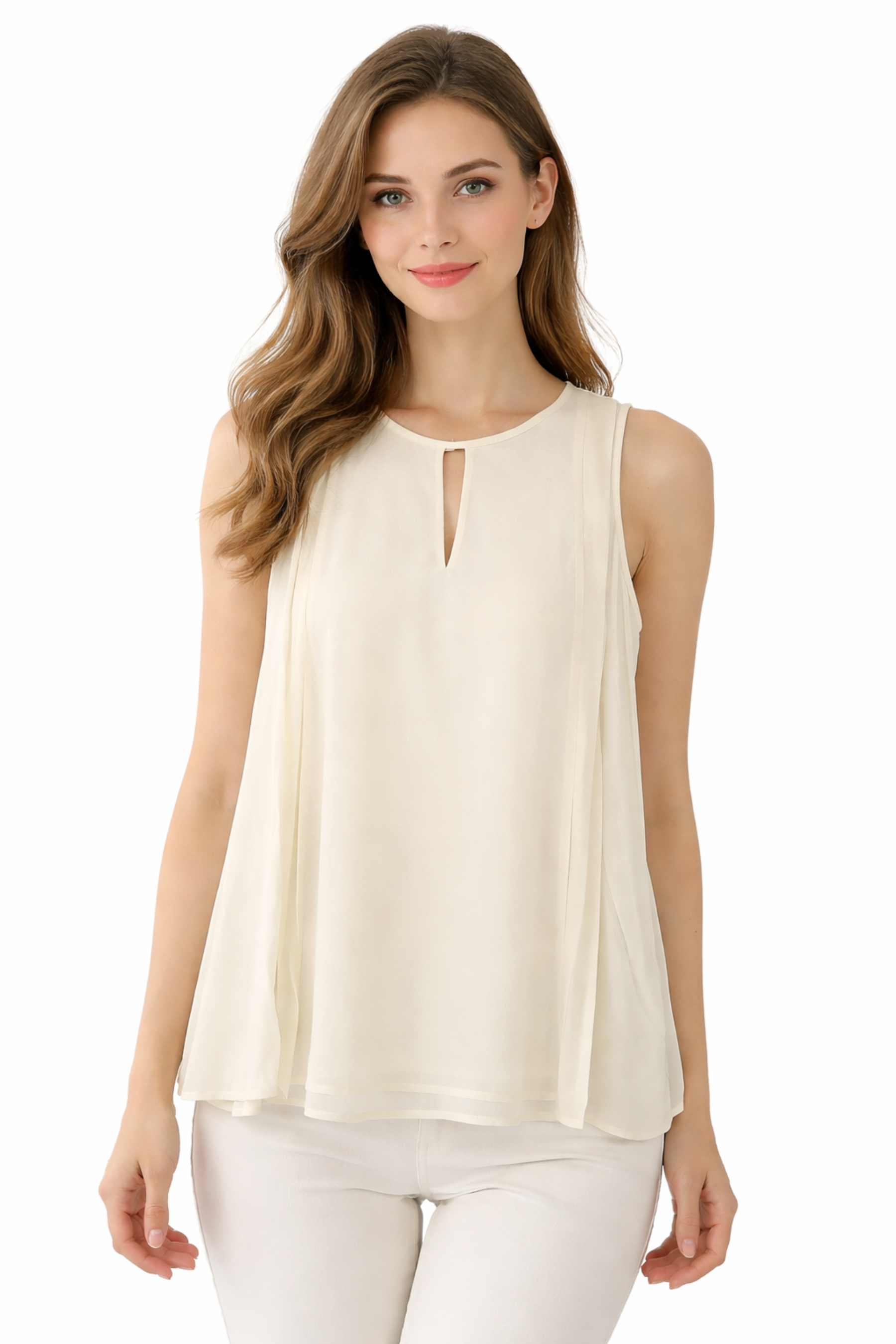 IPEKYOL Ekru Cutout Detaylı Bluz