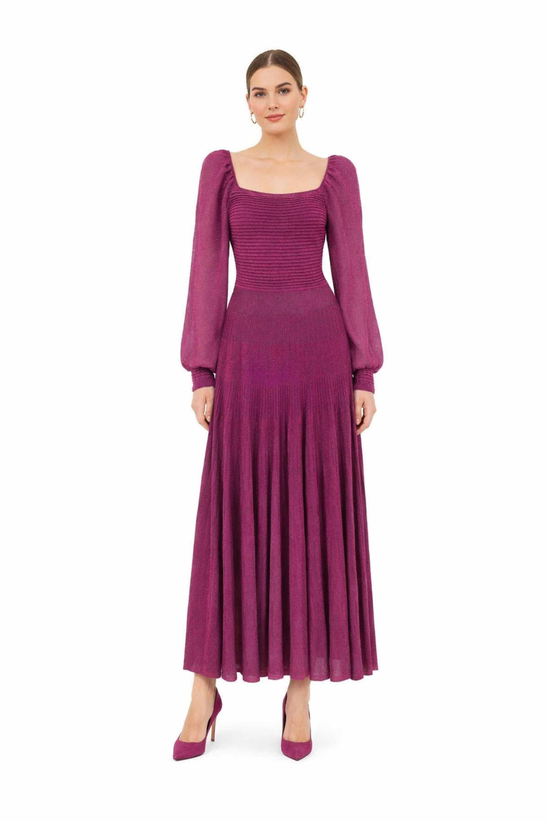 IPEKYOL Fuşya Triko Elbise 