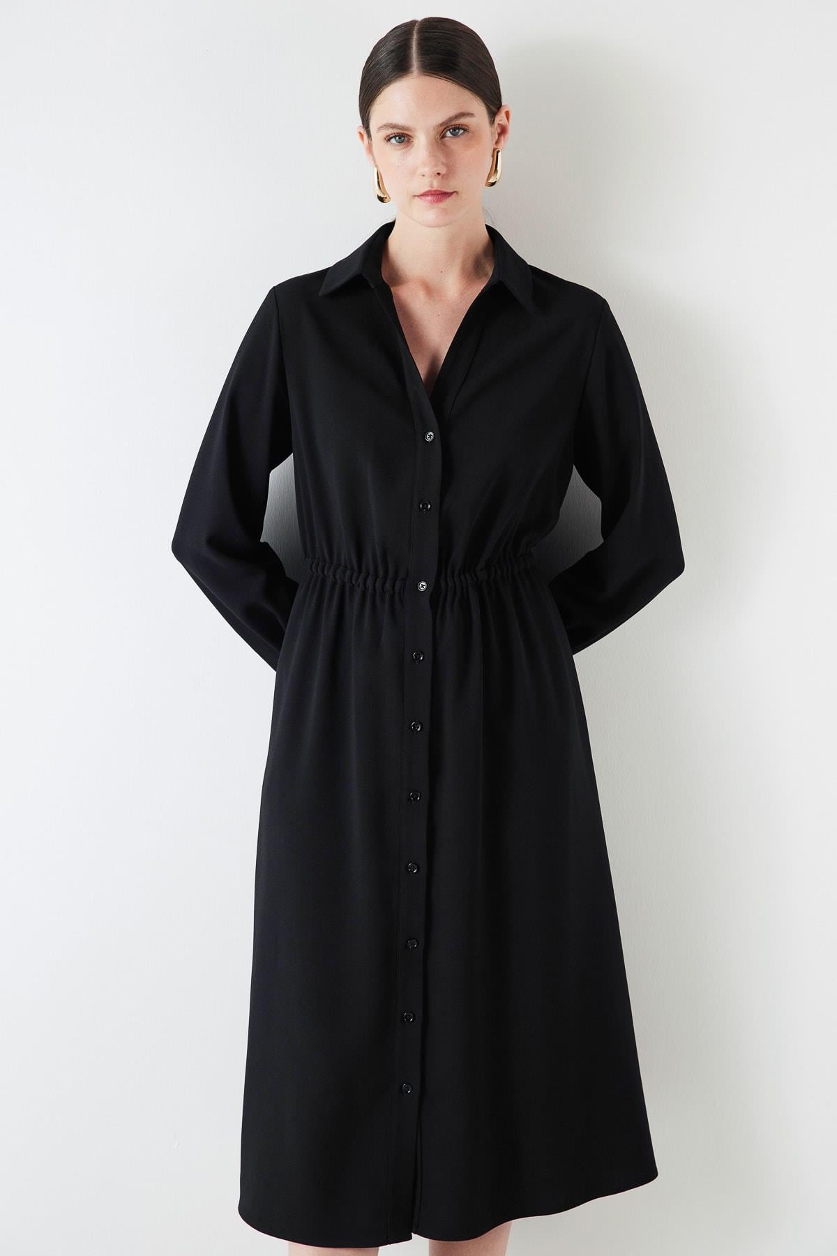 IPEKYOL SIYAH 02251 / ELBISE