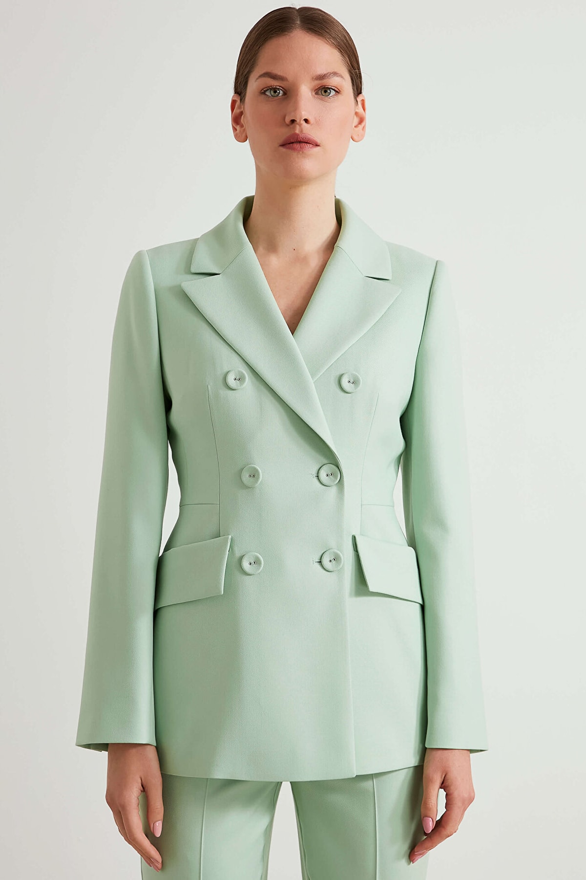 IPEKYOL Su Yeşili Klasik Blazer Ceket