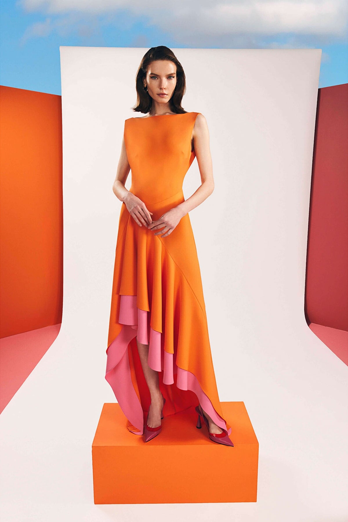 IPEKYOL TURUNCU 02532 / ELBISE