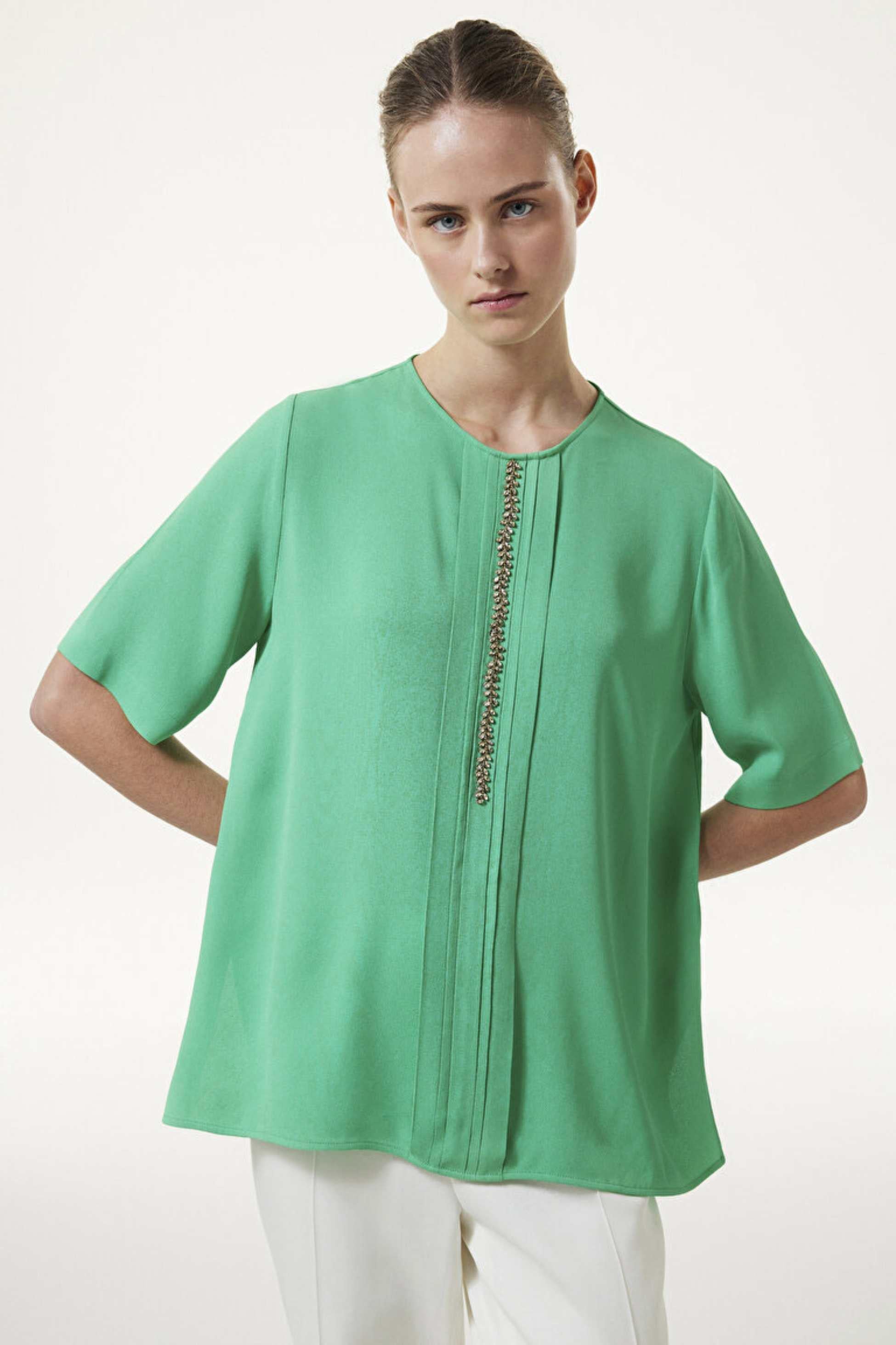 MACHKA ACIK YESIL 06063 / BLUZ