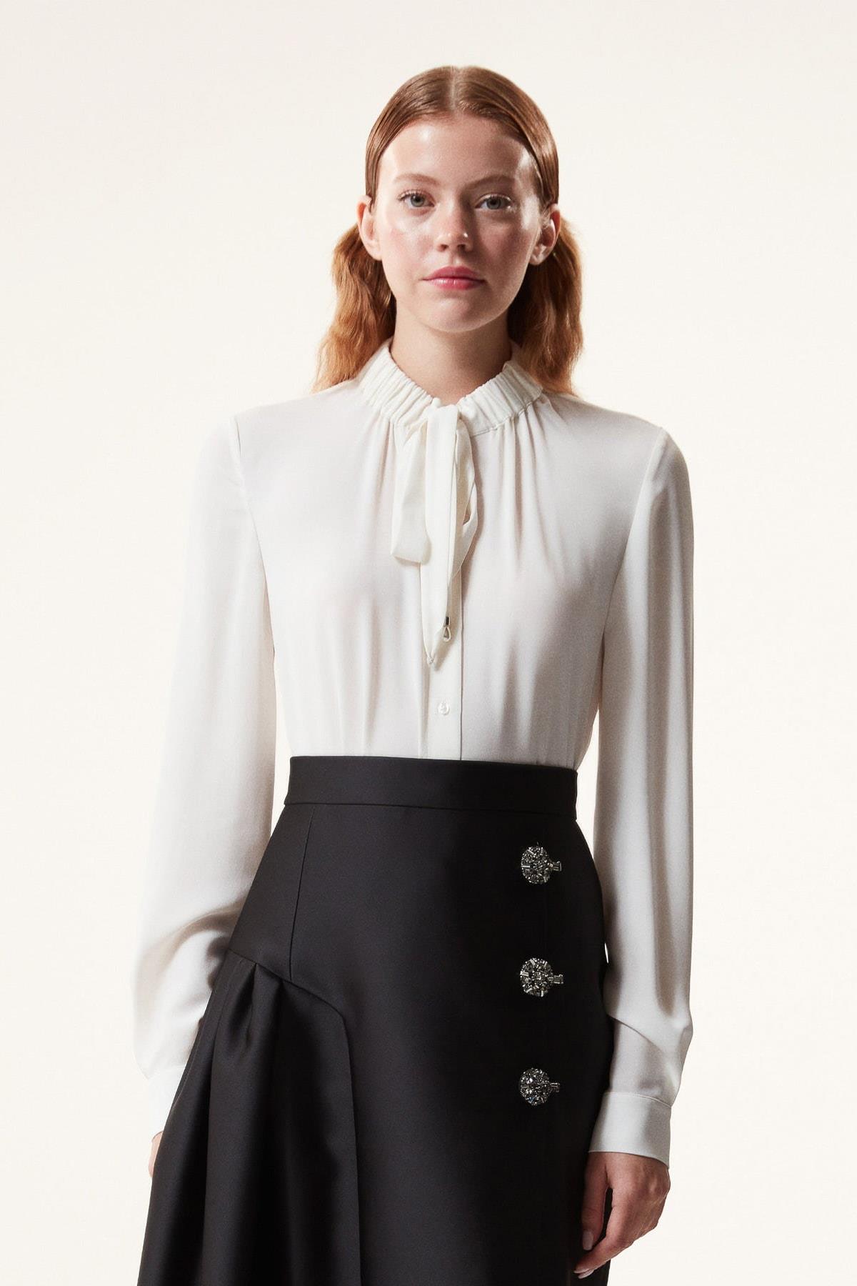 MACHKA KIRIK BEYAZ 06039 / BLUZ