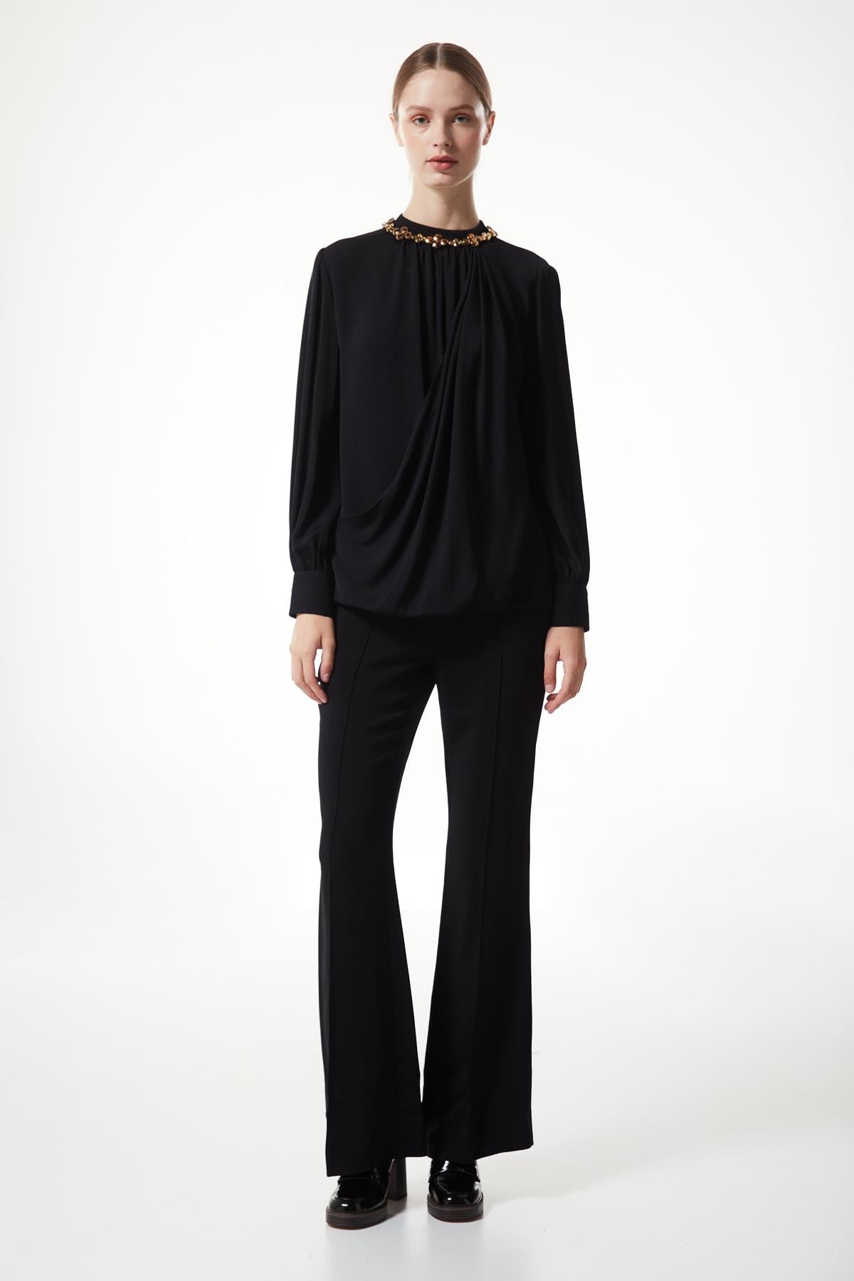 MACHKA SIYAH 06063 / BLUZ